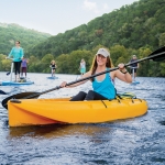 Girl kayaking