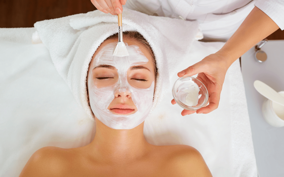 A woman receives a relaxing facial treatment at the Lake Austin Resort Spa.